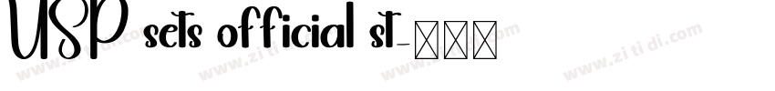 USP sets official st字体转换